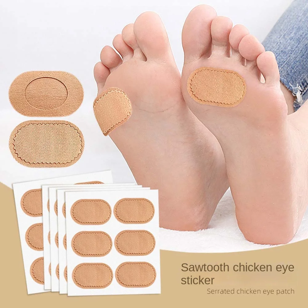 

6Pcs/set Cotton Foot Calluses Removal Anti Friction Adhesive Stickers Invisible Foot Care Patches Heel Protector Cushion Pad