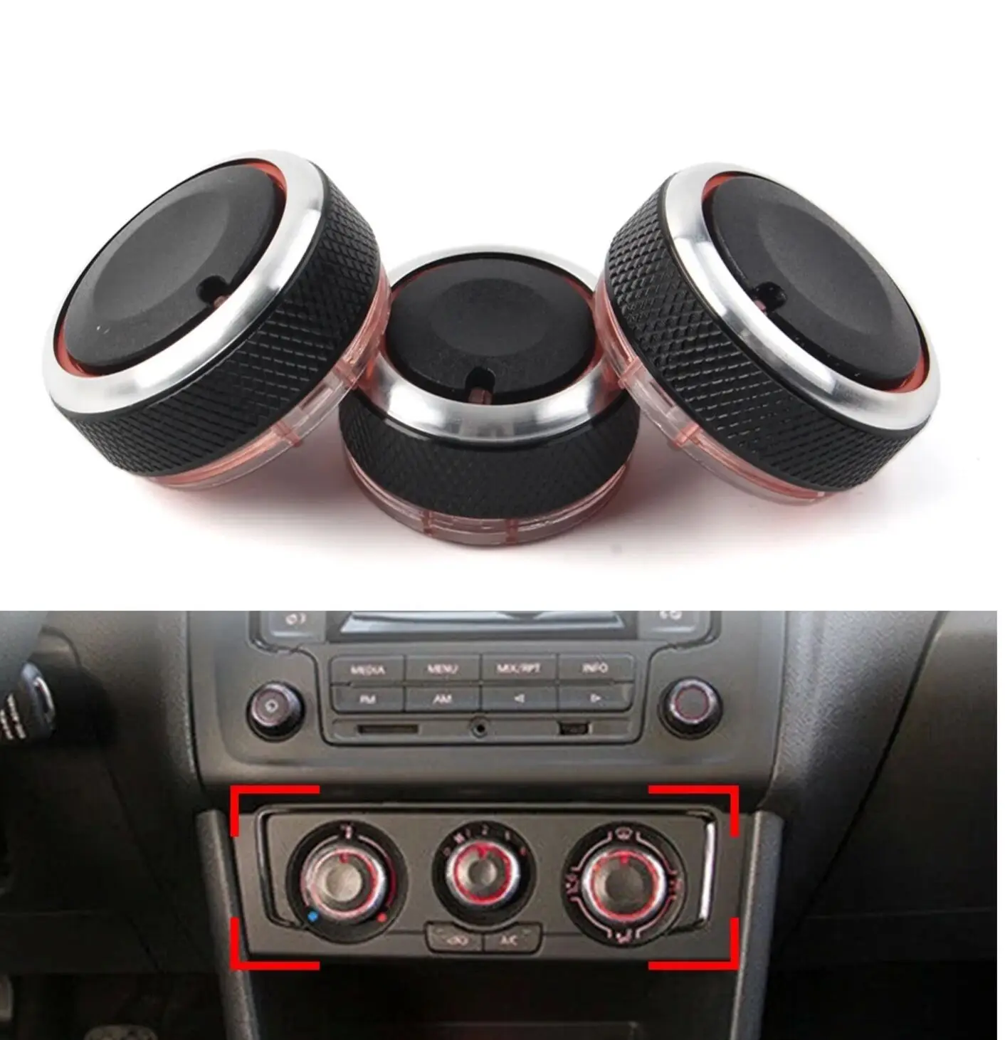 Interrupteur Ventilateur Climatisation Voiture – 3 Vitesses, 12V/24V, Universel – Pour Remplacer L’original Facilement !