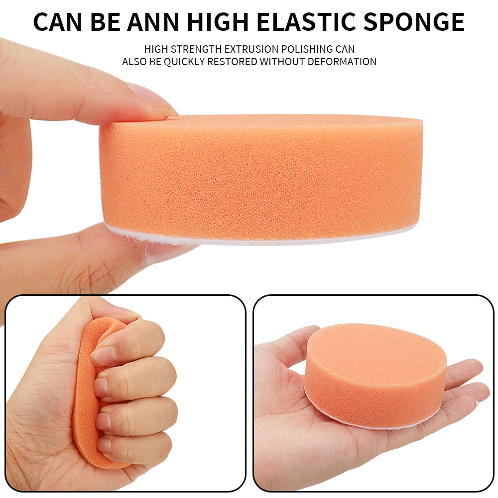31Pcs 3-Inch Car Polishing Sponge Pads Kit Foam Pad er Polishing Machine Wax Pads for Motorcycle Scratches Drill