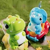 New Cartoon Tyrannosaurus Rex Triceratops Remote Control Car Light Music Parent Child Competition Remote Control Toys Boy Gifts 2