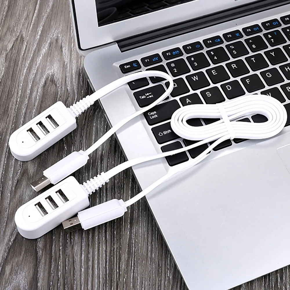 Usb Splitter 3 Porte 0.3/1.2M Cavo Di Ricarica Hub Usb2.0 Con Power Extender Mini Adattatore Per Laptop Pc Notebook Estendere La Linea Dati