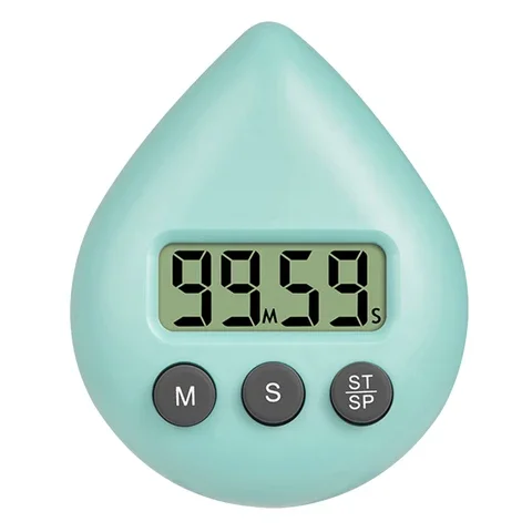 

Water Drop Electronic Countdown Digital Kitchen Timer Kitchen Cooking Shower Students Study Alarm Clock Countdown Timer