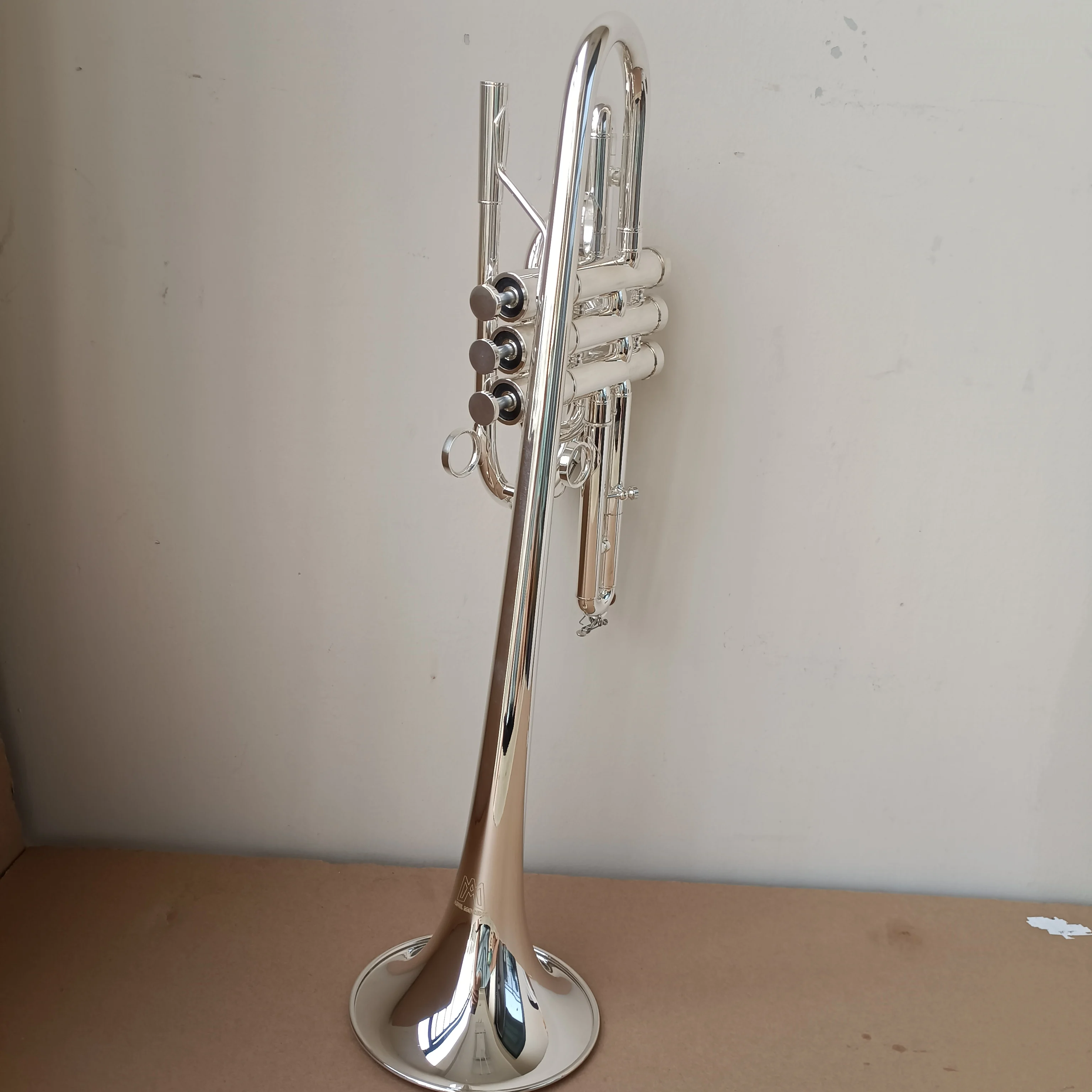 Top sales Marching Trumpet B key Silver plate Excellent quality and good sound with case mouthpieces