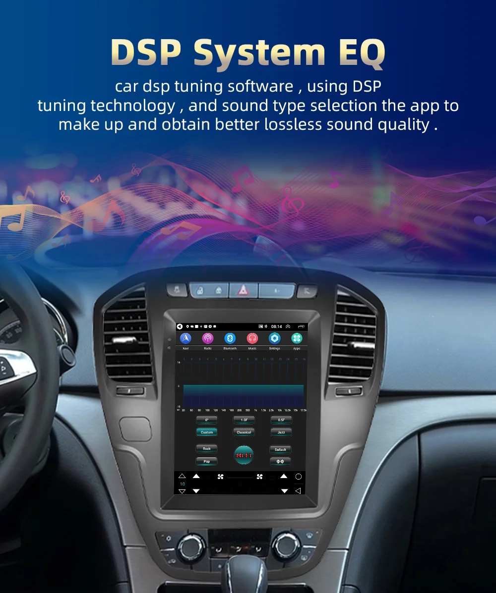 Podofo AI Stimme Android Carplay Auto Radio Für Buick Regal 2009-2013/Opel  Insignia 2009-2013 2din android Auto 4G Multimedia GPS