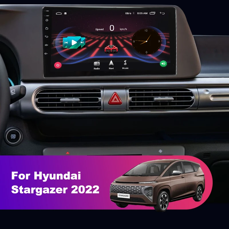 

2 Din 9" Android 12.0 Car Radio For Hyundai Stargazer 2022 2din Stereo Multimedia Video Player GPS Navigation 4G Carplay Autorad