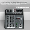 4 Channel Audio Mixer 48V Phantom Power USB Studio