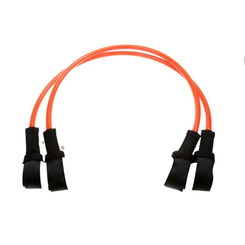 2pcs Orange TPU Windsurfing Fixed Harness Line-26 inch