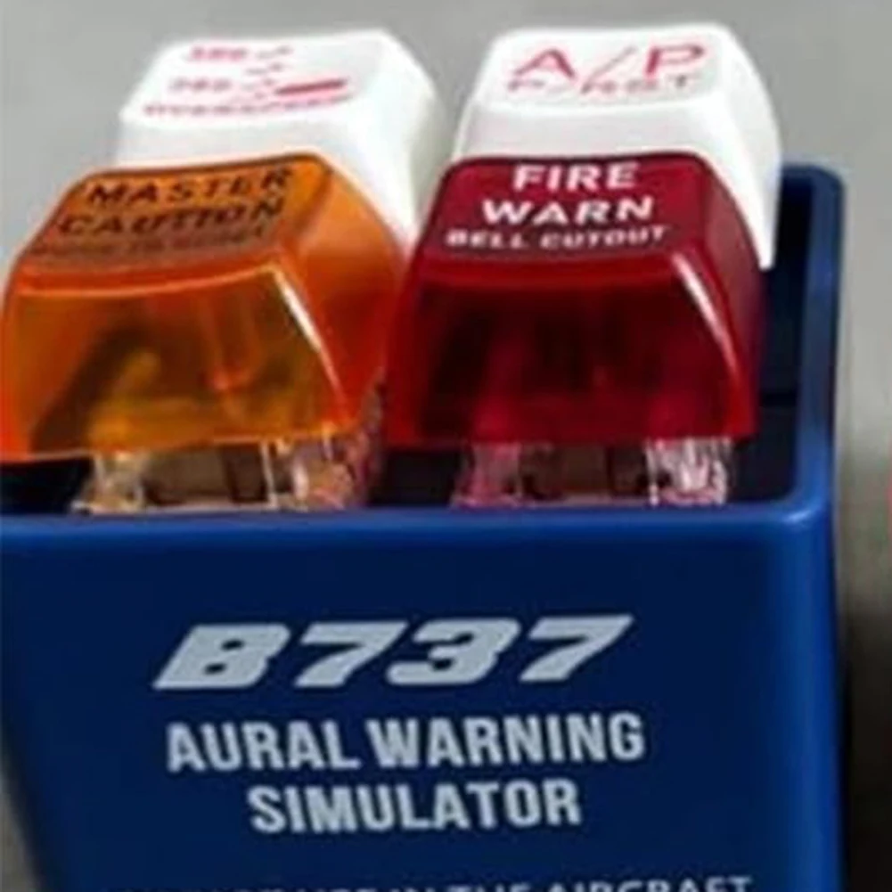 Airplane Alert Keychain with LED Light Emergencies Purse Ornament Warning Sound Simulator for Aviation Fans Handbag Women Men