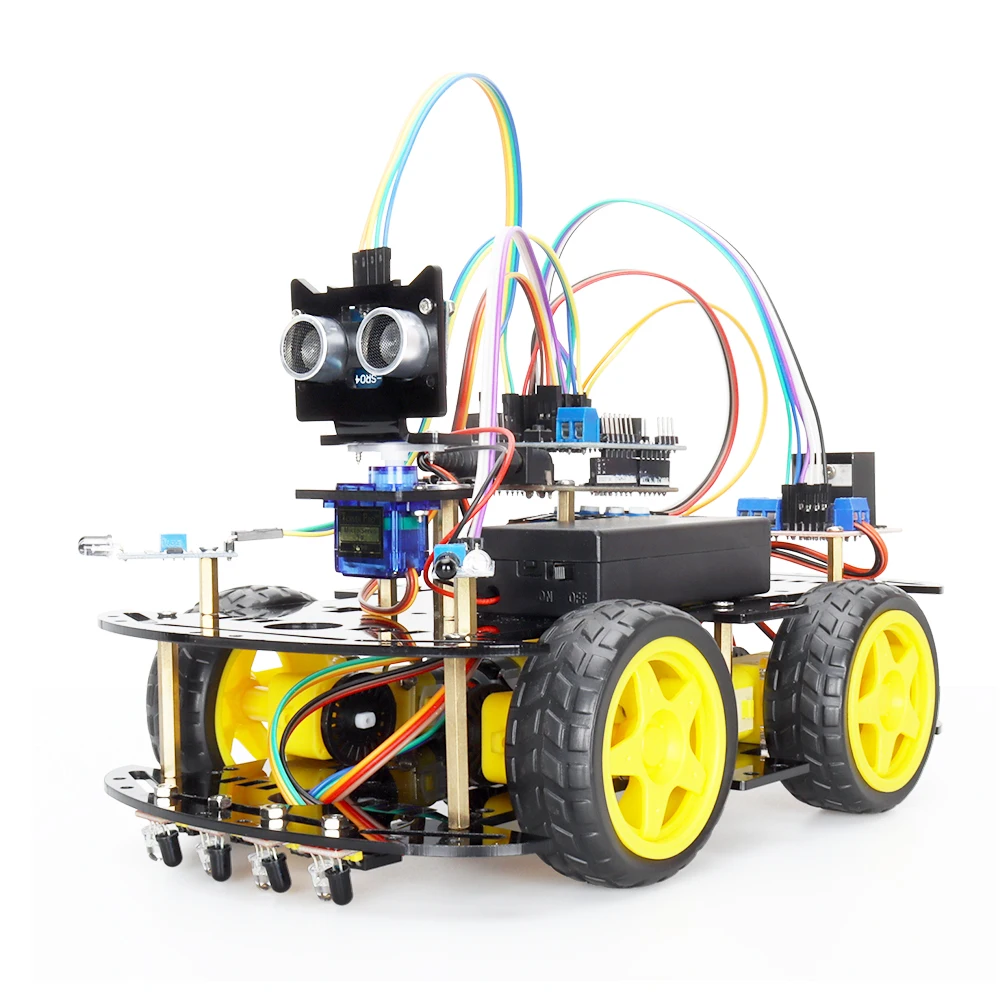 

Наборы умных роботов для Arduino, программируемый большой комплект автоматического оборудования для публичной электроники, робот-программирующий электронный комплект