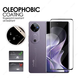 Enhanced 3D Full Glass Screen and Camera Lens Protector - Premium Tempered Glass Film - 2 Screen Glass (For vivo V40 5G)