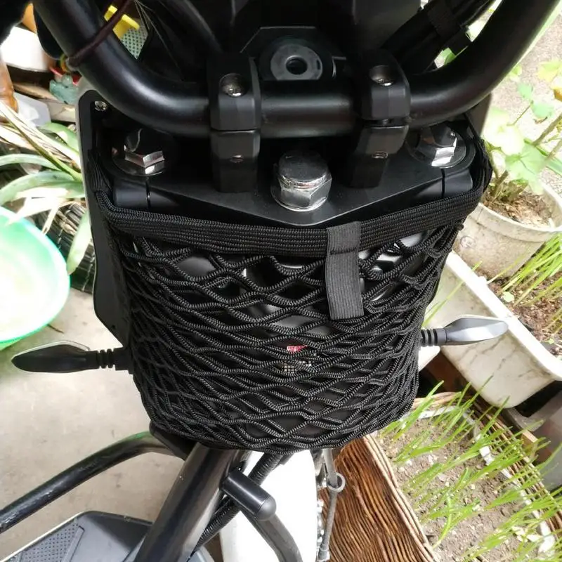 Motorcycle Luggage Net Motorcycle Helmet Storage Trunk Bag Luggage Net Hook Hold Bag Cargo Bike Scooter Mesh Fuel Tank Luggage Equipaje