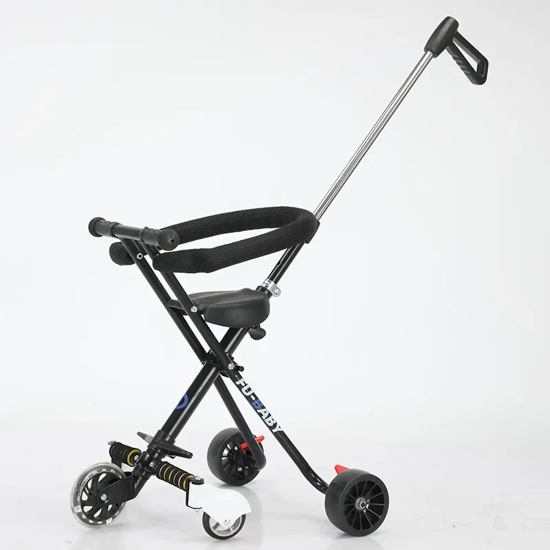 

Детская прогулочная коляска с тремя колесами, легкая, удобная для переноски, Волшебная детская прогулочная коляска