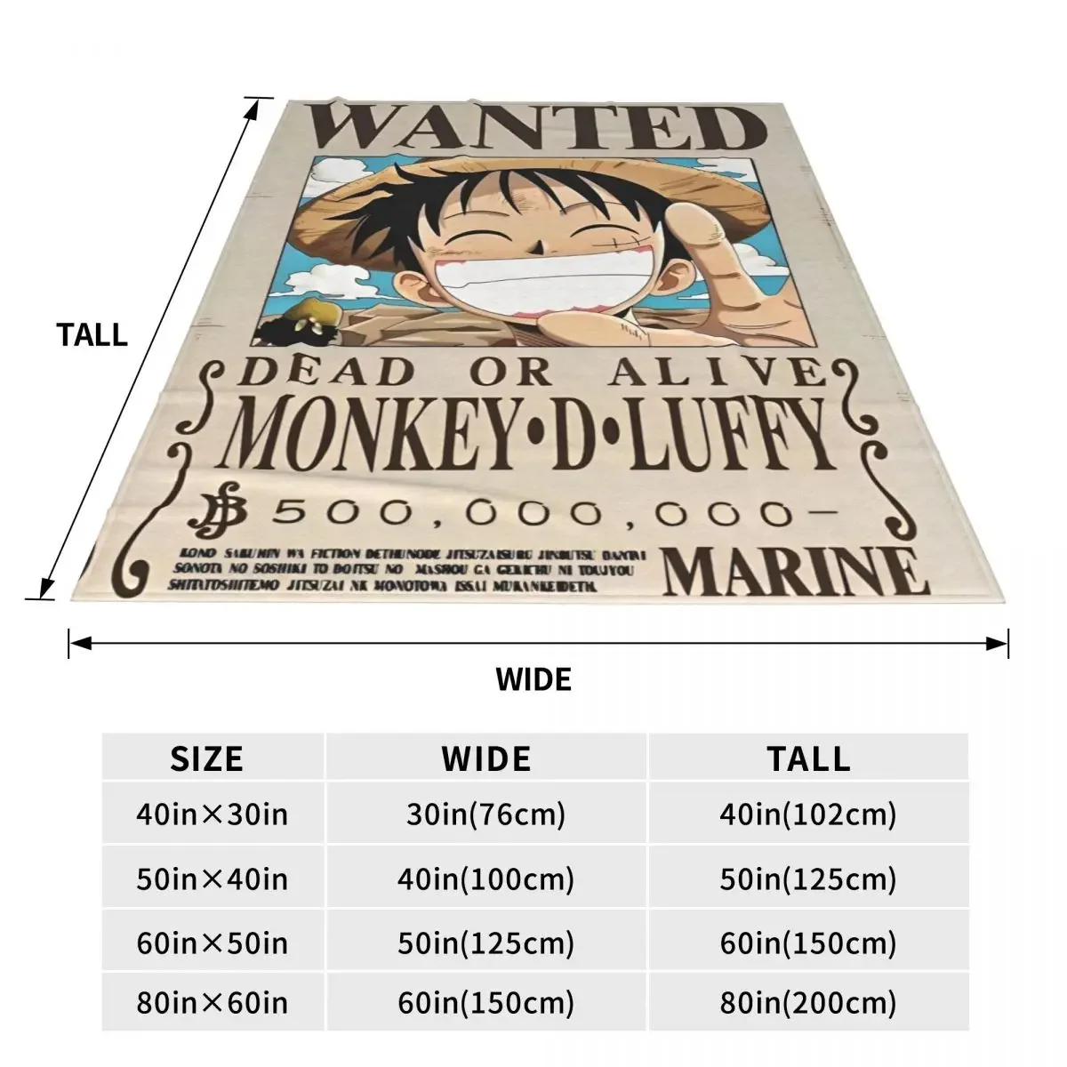 O-One P-Piece Anime Blankets Pirates Japan Manga Wool Funny Warm Throw Blanket for Chair Covering Sofa Spring/Autumn Office 6
