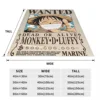 O-One P-Piece Anime Blankets Pirates Japan Manga Wool Funny Warm Throw Blanket for Chair Covering Sofa Spring/Autumn Office 6