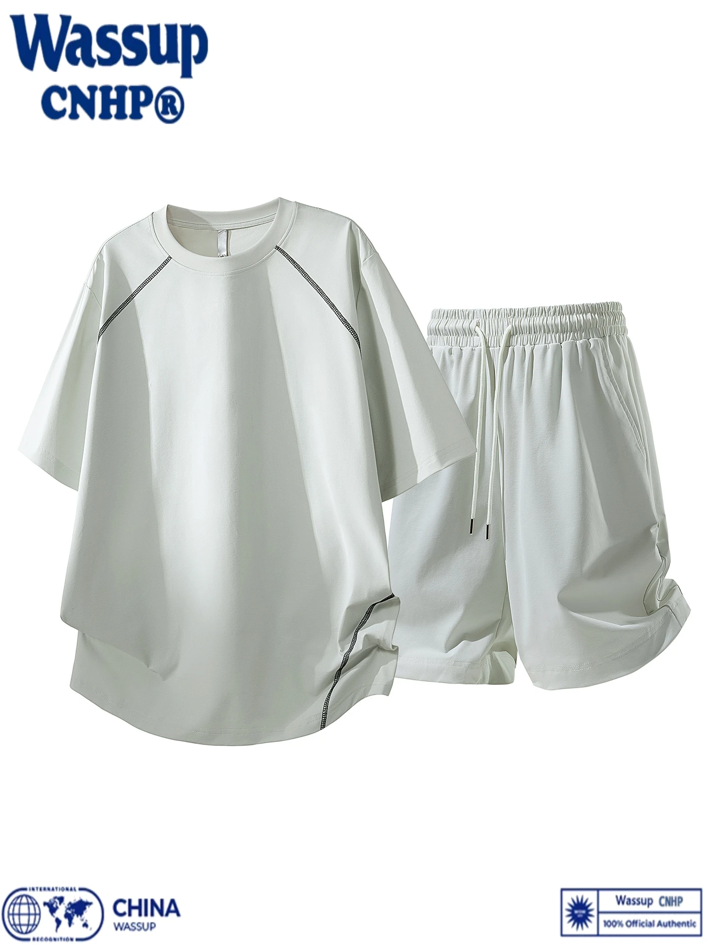 남성용 반팔 스포츠 세트 빠른 건조 캐주얼 축구 러닝 트레이닝 의류 반바지 여..