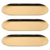 3 Pcs Stainless Steel Tray Bathroom Storage Trinket Make up Decorative Trays Vanity 1