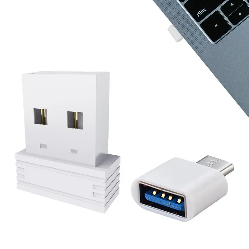 

Mouse Mover USB Port Mouse Mover Wiggler Mini Mouse Shaker With Type-C Adapter And 2 Jiggle Modes Plug-and-Play