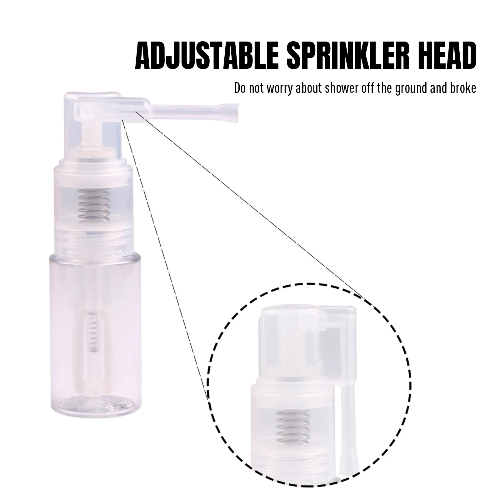 14ML/35ML Glitter Duster Spray Bottle Empty Refillable Portable Dry Powder Spray Bottles For Cake Decorating Fondant Baking Tool