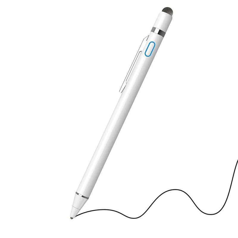 

Active Stylus Digital Pen with Ultra Fine Tip for iPad iPhone Tablets(IOS&Android), Compatible with Apple Pen (2 in 1）