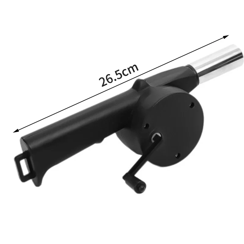 Barbecue Blower Small Manual Blower Combustion Aid Hand Cranked Hair Dryer Outdoor Barbecue Hair Dryer Utensils barbecue blower