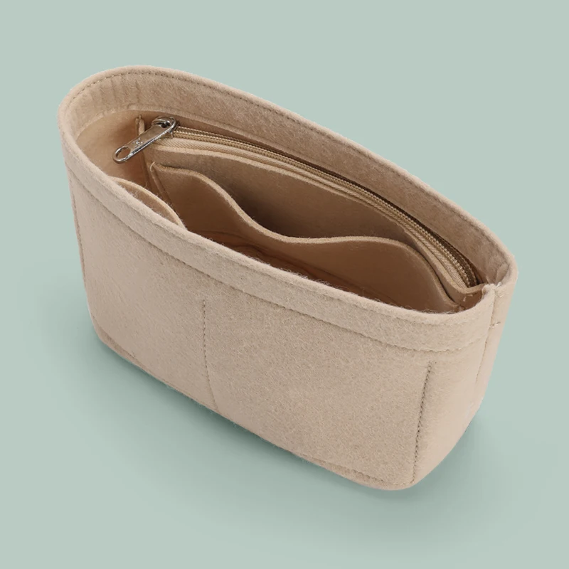 Felt Insert Bags Organizer For MCM Mini Toni Visetos Tote Handbag shaper Shopper Bag Makeup Travel Inner Purse