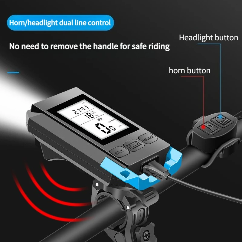 Upgrade Wireless Code Table Speaker Light Three in One Five-star Positioning Long Endurance High Brightness Riding Equipment
