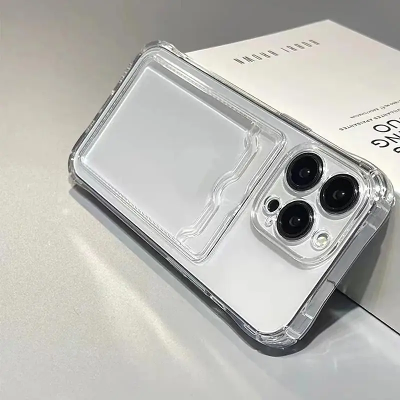Versatile Clear Soft Wallet Cover with Card Slot