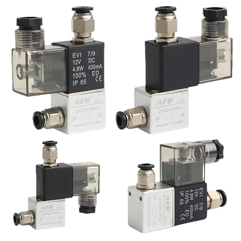 12V Gas Solenoide Valvola di Controllo Pneumatica 12V Dc 1/8 2 Vie Normalmente Chiusa Pneumatica Alluminio Elettrico Elettrovalvola Solenoide 12V Raccordi