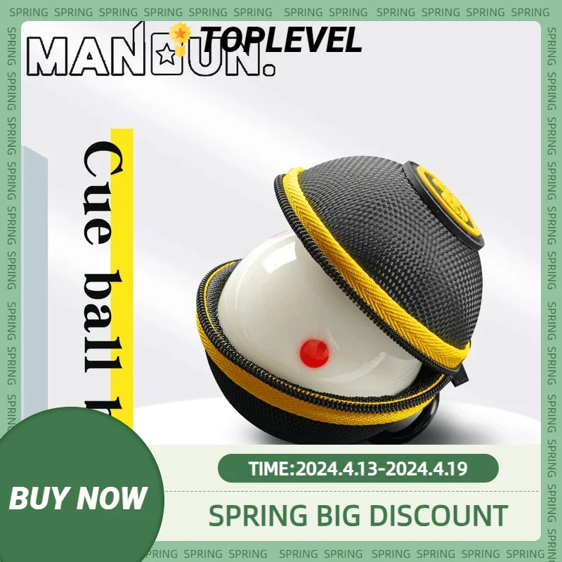 MANDUN-Clip-on Cue Ball Case, Nylon Fleece Material, Premium Billiard Balls Holder, Pool Training Balls Case