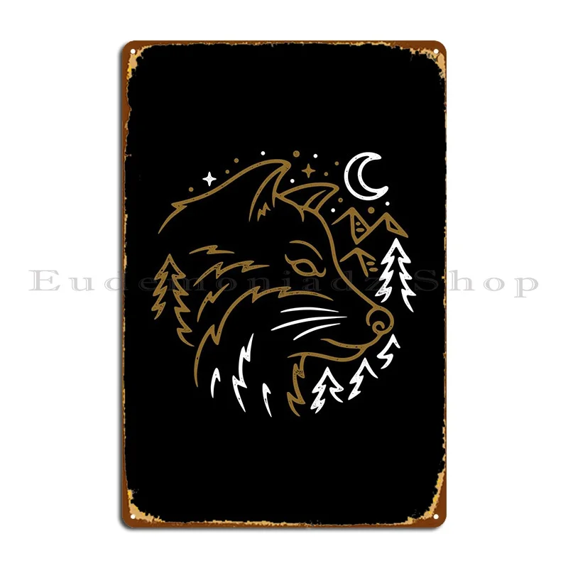

Wolf Wild Metal Plaque Poster Vintage Club Personalized Character Cinema Tin Sign Poster