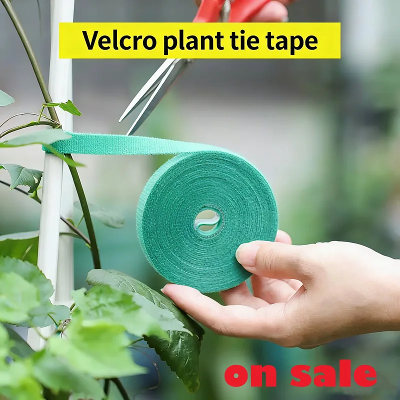 5M Selbstklebende Pflanzen-Nylon-Kabelbinder Verstellbare Pflanzenhaken-Schlaufen-Unterstützung Garten-Bindband Wiederverwendbare Befestigungsstreifen