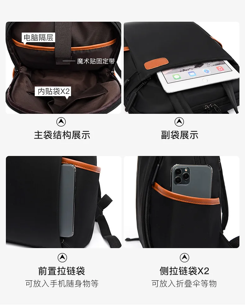 2025 Backpack for Women New Oxford Cloth Travel Bag for Leisure Large Capacity Computer Bag for Man Backpack for Wholesale