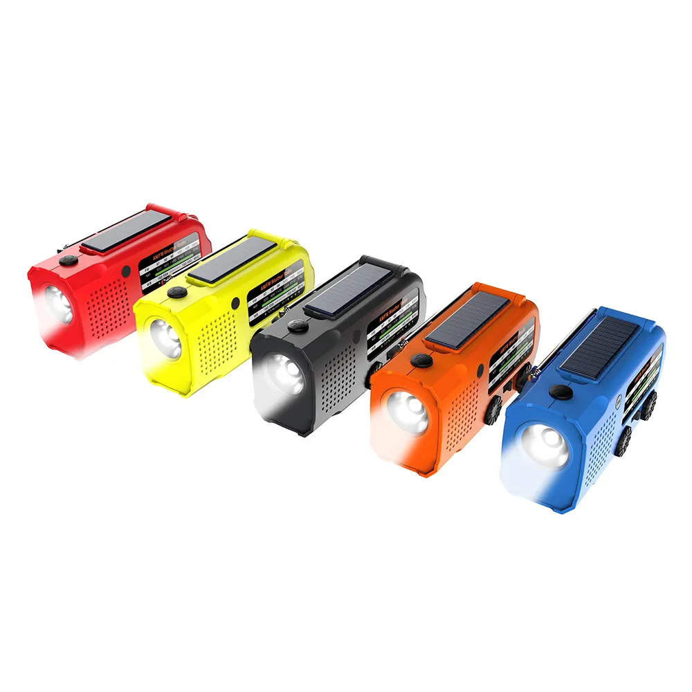XSY299AS Outdoor Multi-function Emergency Radio Solar USB Handheld Mobile Phone Charging Camping Light