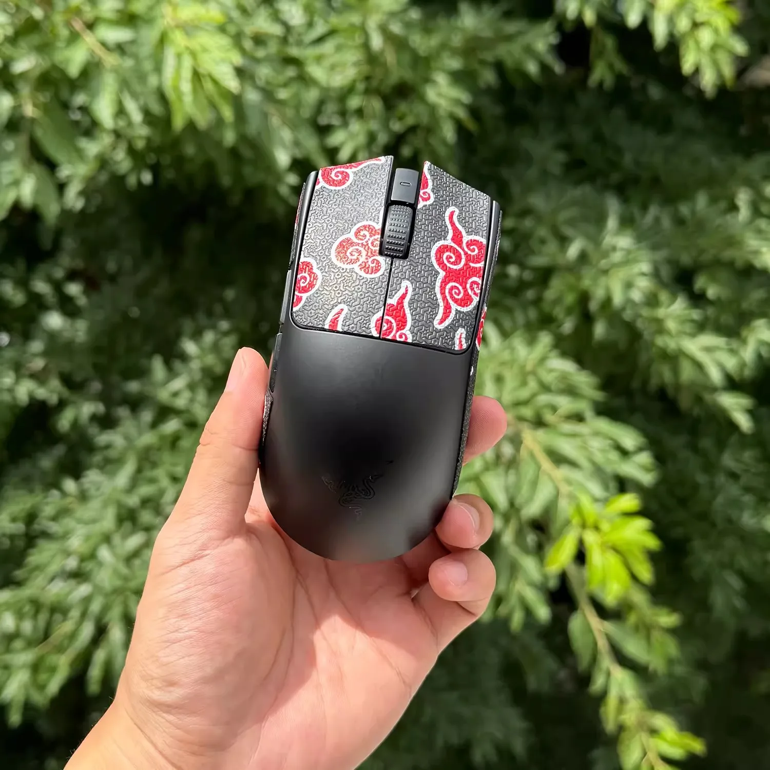 1 세트 Ultraglide 마우스 Razer VIPER V3 PRO 용 미끄럼 방지 스티커 미끄럼 방지 땀 테이프 초박형 눈송이 도마뱀 질감