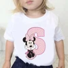 Custom Name Letter Combination Children Cartoon T-shirt Disney Minnie Mouse Font A B C D E F G Short Sleeve Kids Tshirt 3
