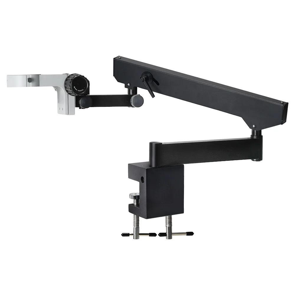 Universal Microscope Stand with Table Clip Aluminum Alloy Microscope Stand Holder Microscope Arm Stand for Digital Microscope