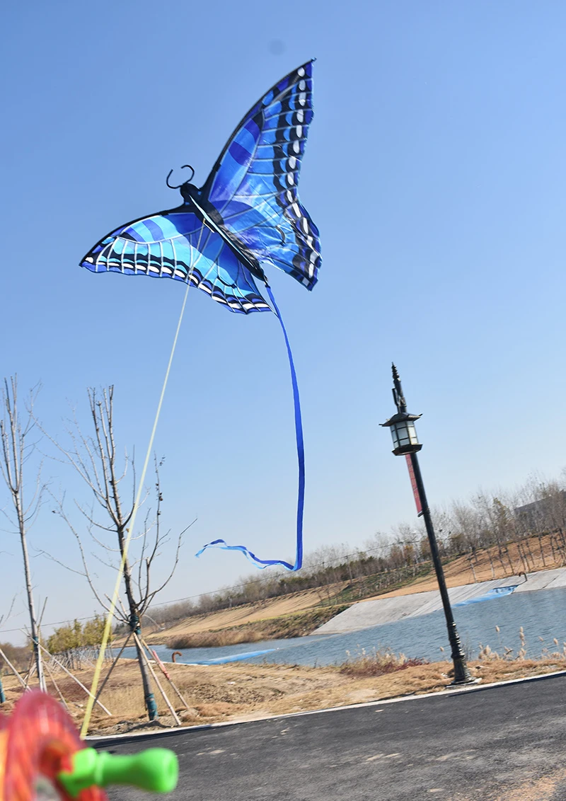Free Shipping butterfly kites flying for children kites string line outdoor toys for kids kites bird ripstop nylon fabric kites 4