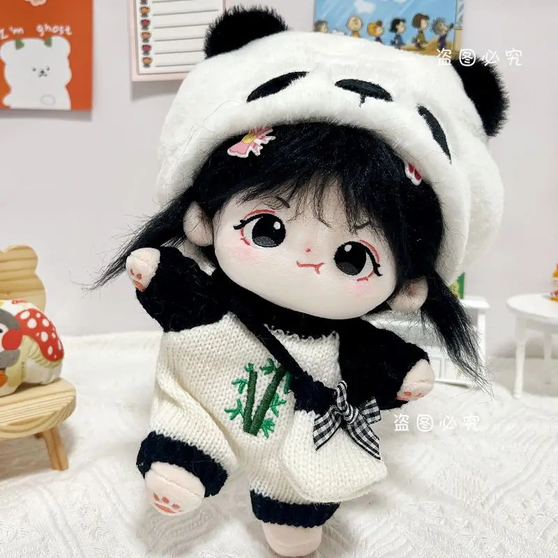 20 cm Doll Clothes Cute Cartoon Bear Dog Jumpsuit Plush Animal Style One-piece Garment Children Toy Accessories Kids Gift 6