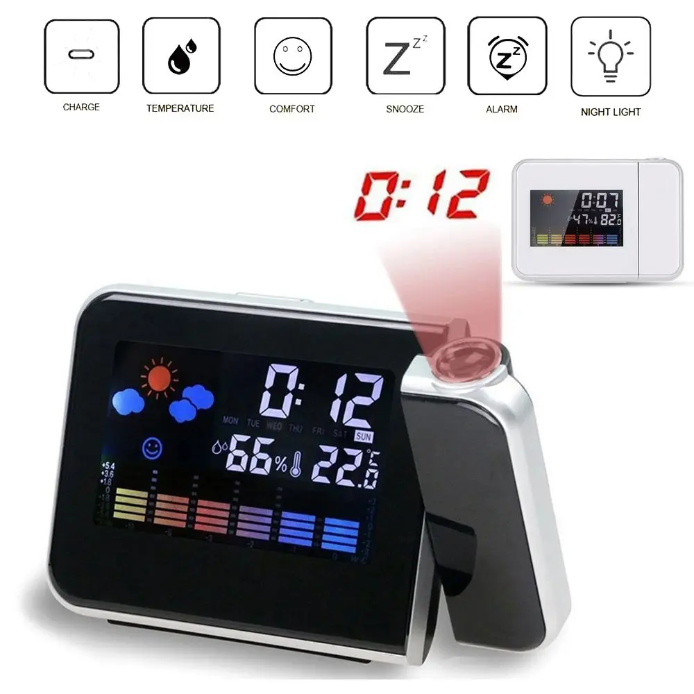 R veil projection au plafond pour chambre coucher radio horloge budg 