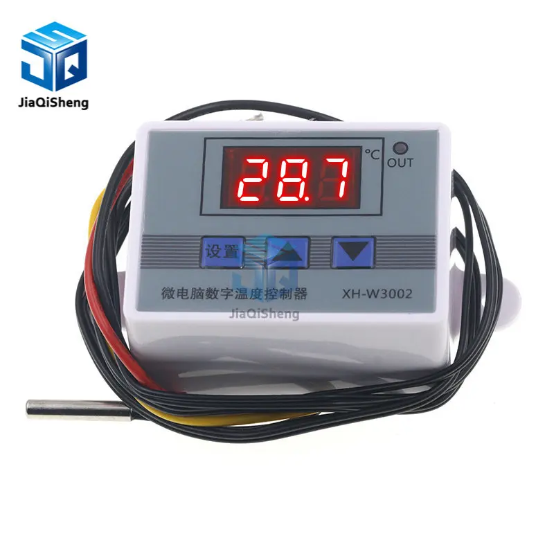 XH W3002 220V /12V Digital LED Temperature Controller 10A Thermostat