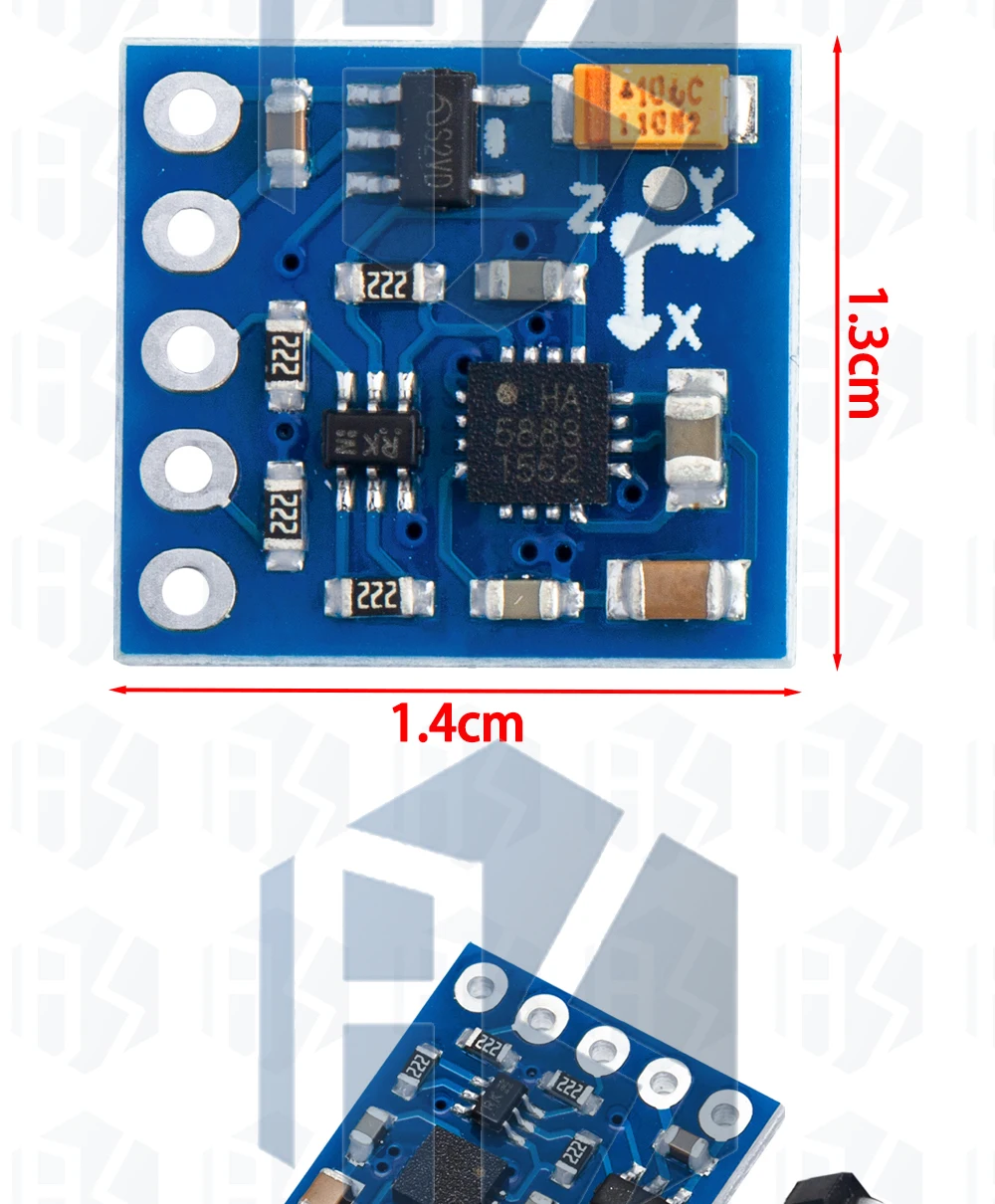 1 ~ 10PCS GY-271 Elektronisches Kompassmodul HMC5883L Dreiachsiges dreiachsiges Magnetfeldsensor-Set für Elektronik und Heimwerker – Detail 23