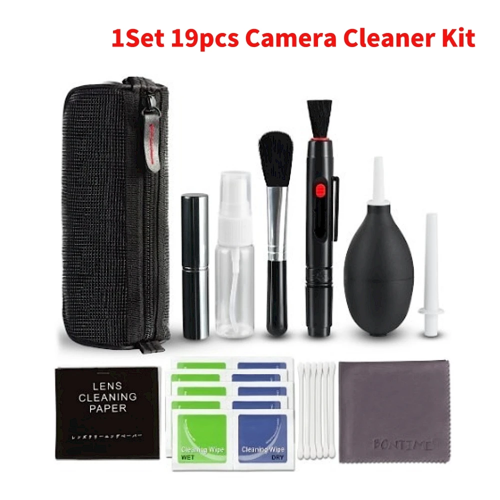 19PcsCameraCleanerKitDSLRLensDigitalCameraSensorCleaningKit