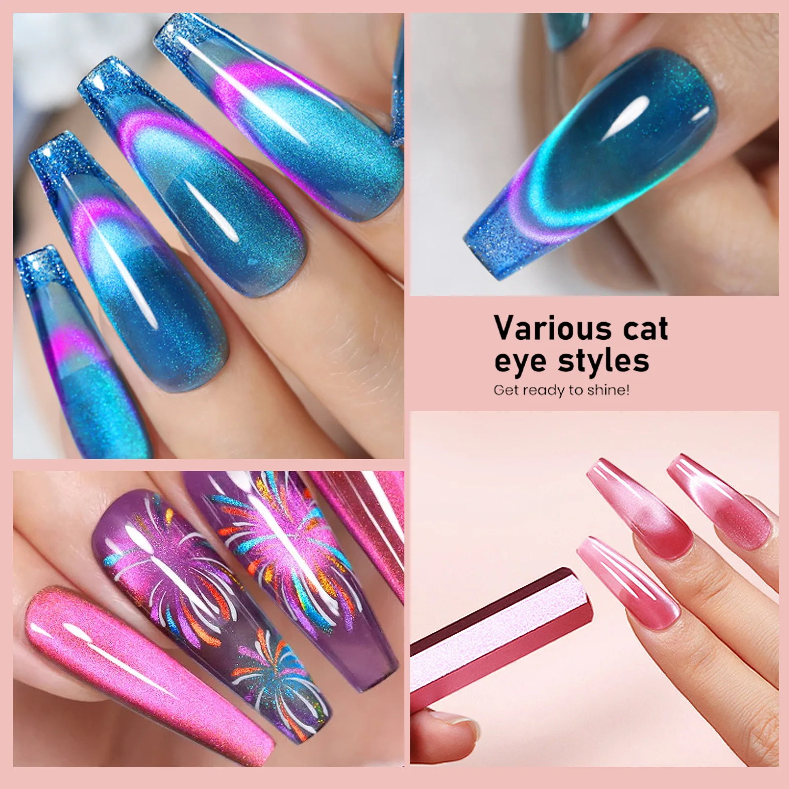 Nail Art Professional Double Headed Hexagonal Magnetic Stick DIY Manicure Pen Painting Gel Manicure