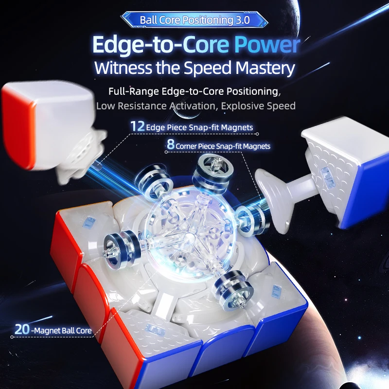 MOYU Super Weilong V2 20-M Ball Core Magnetic Magic Speed Cube Stickerless Magic Cube Puzzle Puzzle Cube Magic Puzzle Toy Puzzle Toys Children Gift