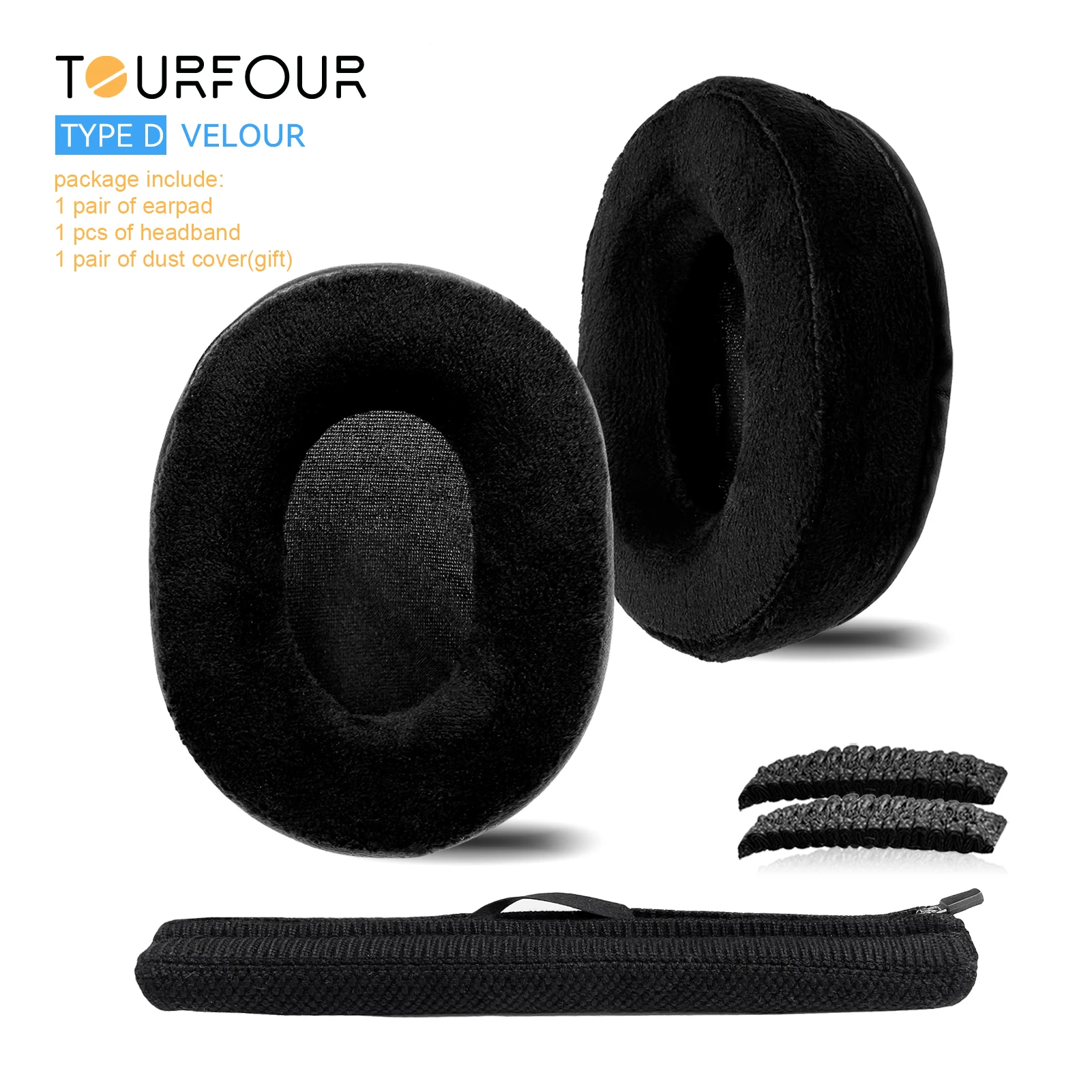 Premium Replacement Earpads - Enhanced Comfort Ear Cushion Covers and Headband Sleeves for Headphones