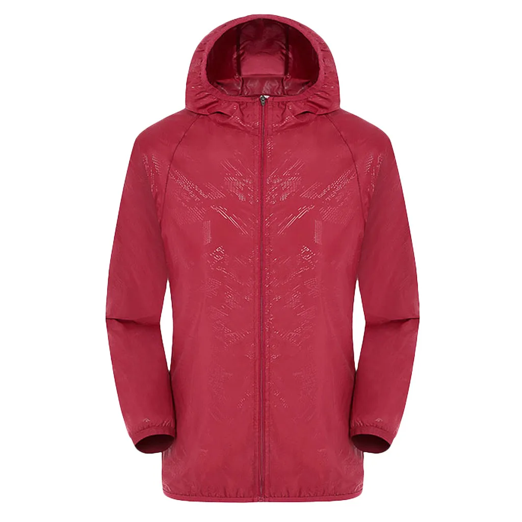 Camping Rain Jacket Men Women Waterproof Sun Protection Clothing Fishing Hunting Clothes Quick Dry Skin Windbreaker With Pocket 5