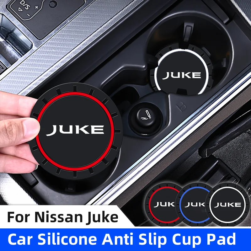 Cup Holder Inserts 2pcs Car Cup Holder Anti Slip Insert Coasters Pads For Nissan Juke F15 F16 Water Cup Holder Silicone Mats Auto Accessories cup holder coasters,cup holder inserts,car coaster pads,cup holder insert