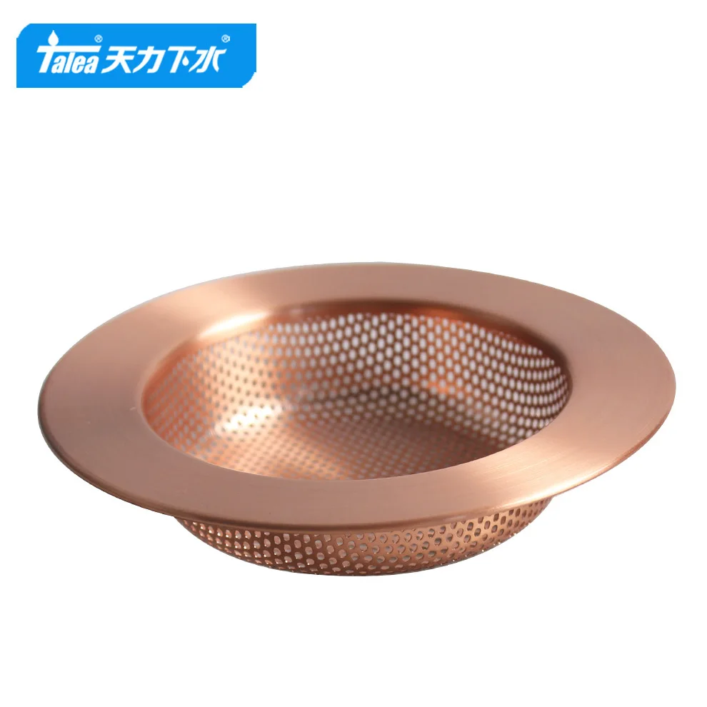 Talea Basket Filter For Kitchen Sink Sewer Tiny Kitchen Essentials Red Copper Color QS419C004