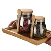 Large Capacity Transparent Glass Miscellaneous Grain Snack Storage Sealed Jar With Spoon Lid Tea Jar Storage Jar 6