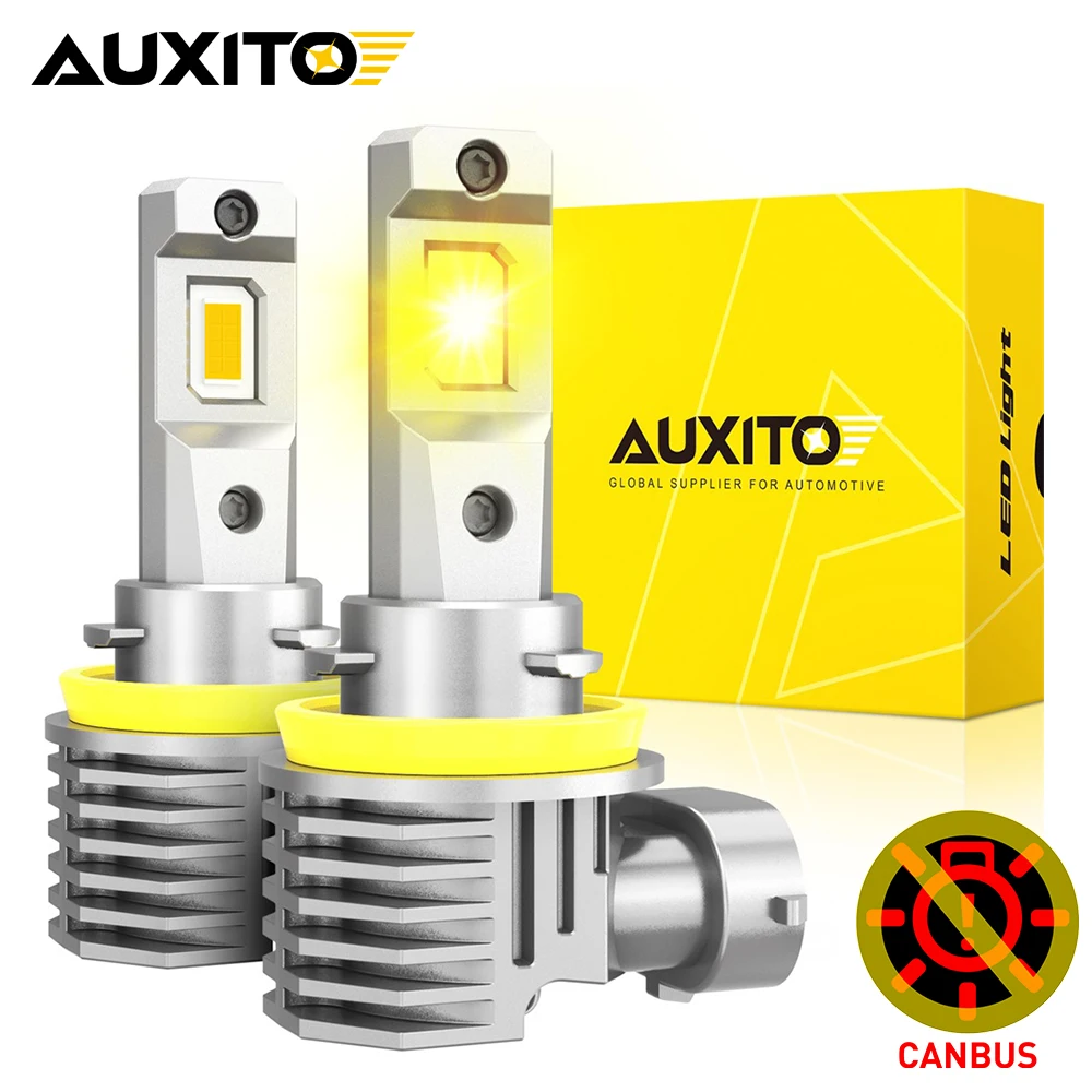 2Pcs Canbus H8 H11 LED Bulb Fog Lights Car Headlight H9 H16JP HB4 9006 9005 HB3 LED Lamp Car Head Fog Lamp